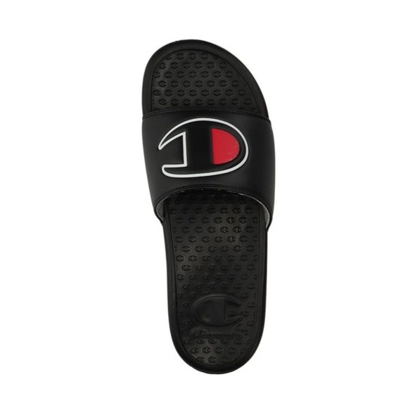 CHAMPION Sandals Women's 7 Monogram Cushion Mega Slides Unisex Adult Black Shoes - Picture 9 of 9